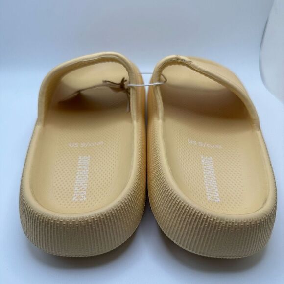 CUSHIONAIRE Women's Cloud Recovery Slide Sandals with +Comfort 9 YELLOW - Picture 4 of 7